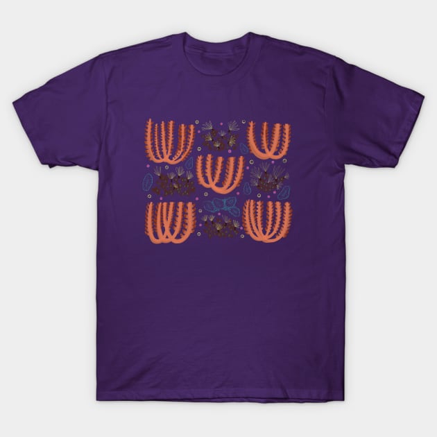 corals and plants in the sea T-Shirt by Pacesyte